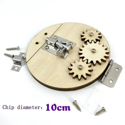 Montessori Busy Board Toys for Children Educational Games DIY Busy Board Parts Wooden Toys Sensory Board Games Puzzles for Kids