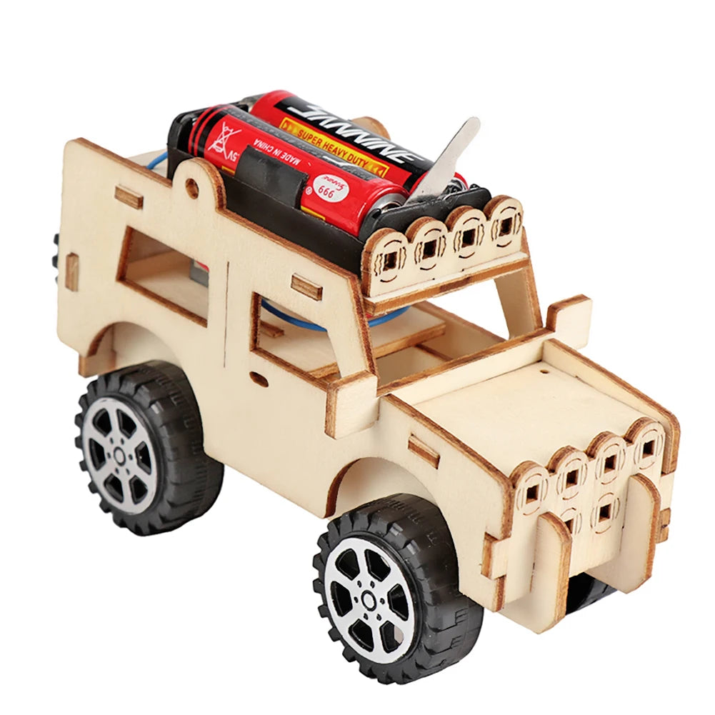 DIY Boat Model Science Toys Kids STEM Electric Educational Teaching Kit 3D Assemble Wooden Boat Toy Scientific Experiment Kit