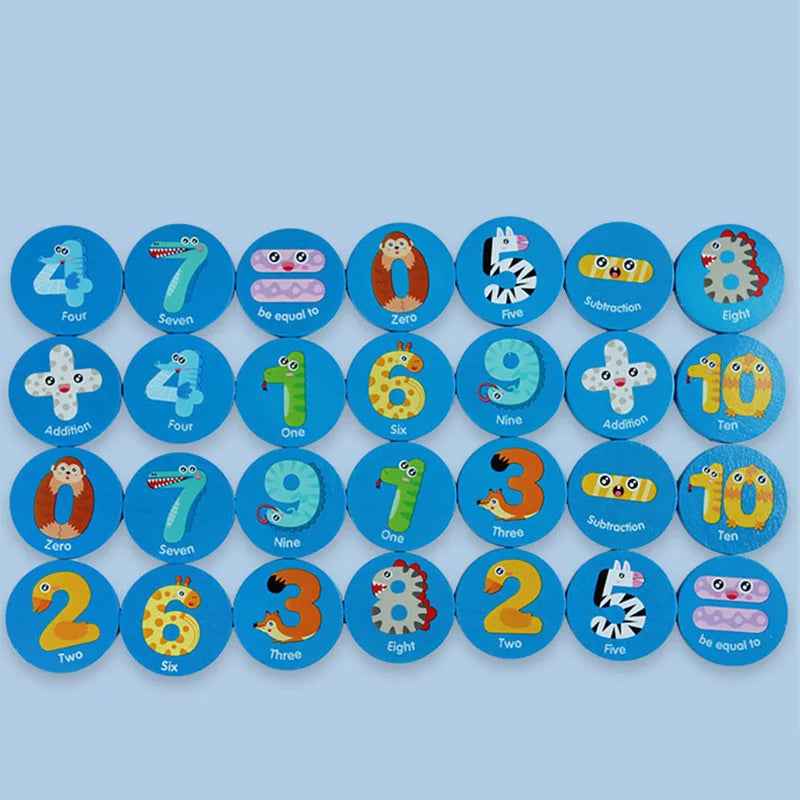 Kids Educational Wooden Memory Game Dinosaur Traffic Cognitive Baby Memory Chess Toy Kids Focus Training Wooden Educational Toys