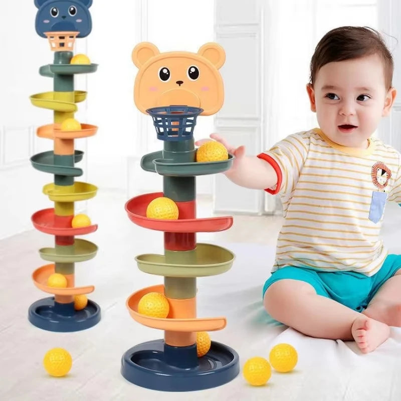Development Games Montessori Rolling Ball Baby Toys Educational Toys Montessori Activity Stacking Toys for Babies 1 2 3 Years