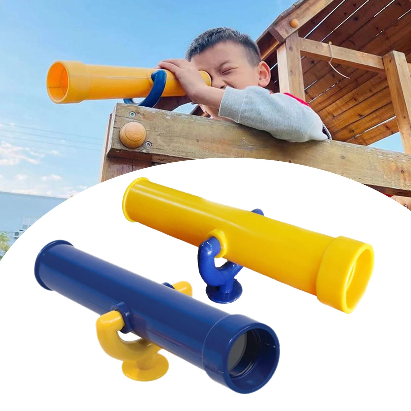 Kids Playground Monocular Pirate Telescope Pretend Play Toy Interactive Learning Educational Gift