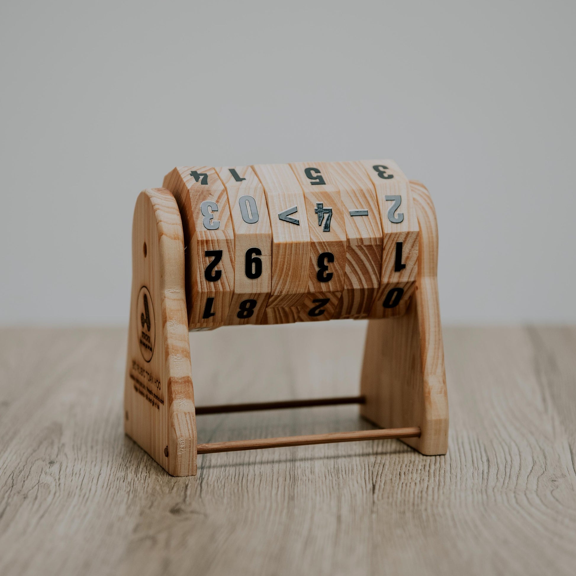 Wooden Math Toy: Montessori Arithmetic Wheels, STEM Learning