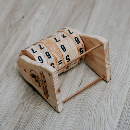Wooden Math Toy: Montessori Arithmetic Wheels, STEM Learning